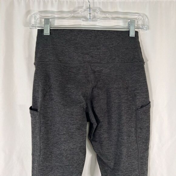 Offline by Aerie Leggings Women's Medium Dark Grey Heathered Pull On High Rise - Picture 5 of 7